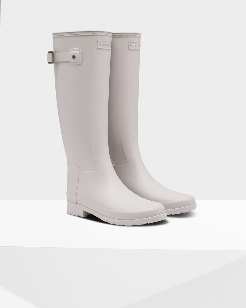 Hunter Mujer Refined Slim Fit - Botas de Lluvia Gris - 204-YZLWQD